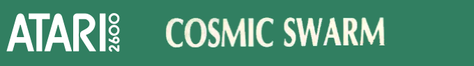 Cosmic Swarm logo for Atari 2600